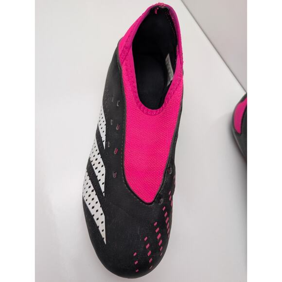 Adidas Predator Accuracy.3 FG J Soccer Black Pink GW4609 Girls Youth Size 4 - Picture 9 of 13